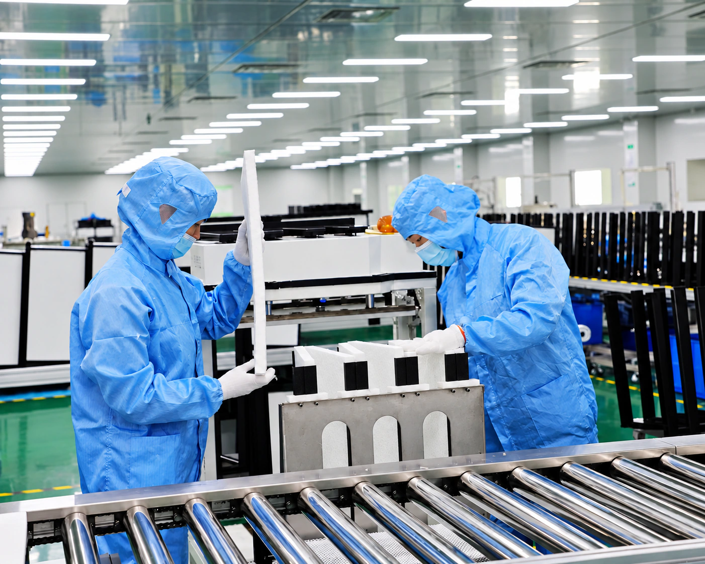 Cleanroom air filter manufacturing facility